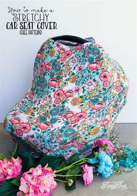You can use a pieced top, extra trim or embellishments, or minky on the inside to further customize your car seat canopy. Stretchy Baby Car Seat Cover Pattern (Free) ♥ Fleece Fun ...