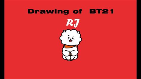 Lets Draw Drawing Of Bt21 Rj Youtube