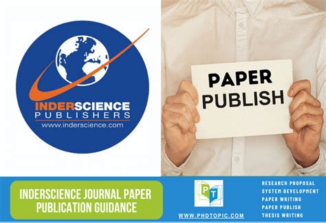 Inderscience Journal Paper Publication Guidance Help