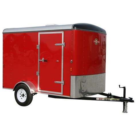 Carry On Trailer 6 Ft X 10 Ft Red Enclosed Trailer In The Enclosed