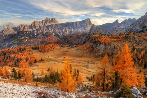 Dolomites Mountains Fall Nature Landscape Wallpapers Hd Desktop