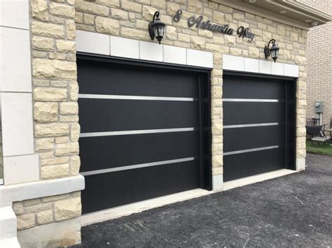 The fastest, cleanest method is the spray gun technique. Stainless Steel Strip Modern Garage Doors - Modern Doors