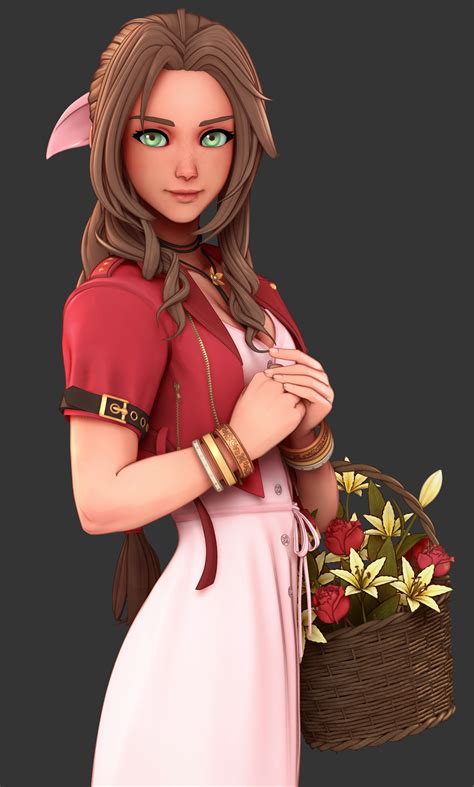 Aerith Gainsborough Zbrushcentral