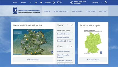 Dwd Deutscher Wetterdienst Aktuelle Wetterkarten