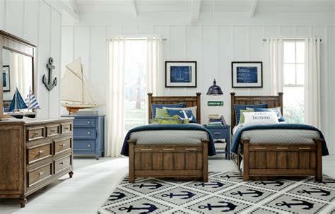 Relaxed Nautical Bedroom On Display Platts Beach House Furnishings