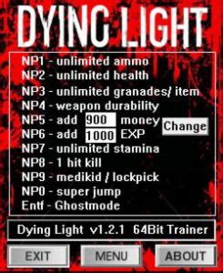 Dying Light Trainer Lingon Edit Weapons Polizsam