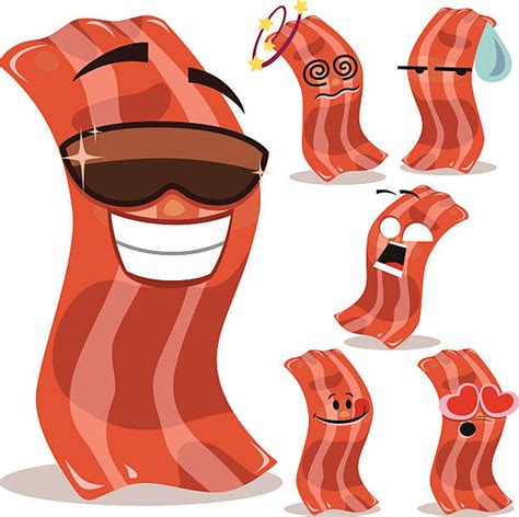 Royalty Free Bacon Cartoon Clip Art Vector Images And Illustrations Istock