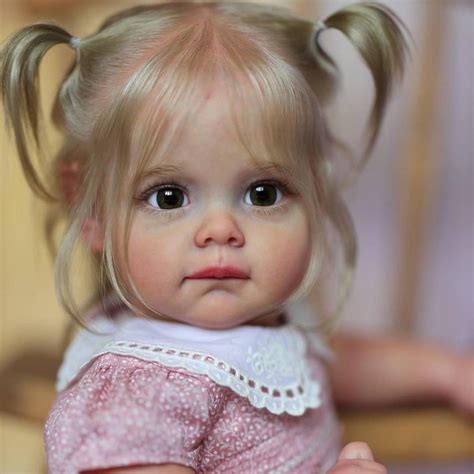 Realistic Authentic Reborn Baby Girl Dolls With Blonde Hair Beautifully