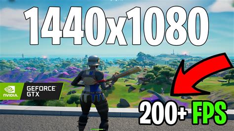 Fps Boost With Stretched Resolution 1440x1080 Fortnite Season 7 Gtx