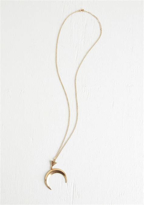 Dance To Your Own Lune Necklace Gold Modcloth Classy Jewelry