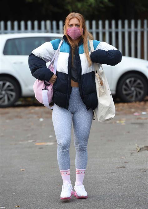 Maisie Smith In A Grey Leggings Arrives At Strictly Come Dancing