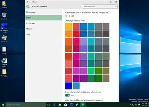 How To Change The Color Of Windows 10 Taskbar Window