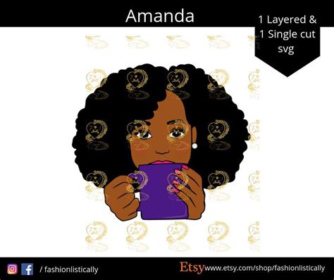 Download Afro Woman drinking coffee svgsipping tea svg Afrocentric | Etsy in 2021 | Cute easy drawings ...