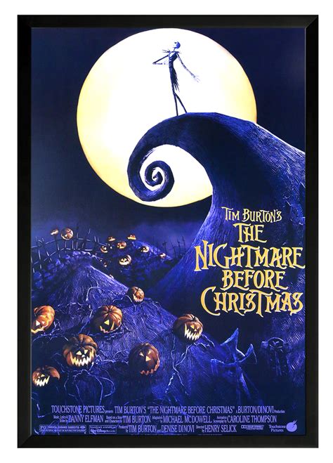 Tim Burtons The Nightmare Before Christmas Framed Movie Poster Print