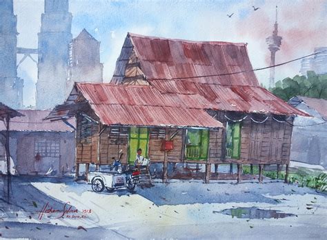 Kampung baru can be accessed via jalan tuanku abdul rahman, jalan sultan ismail or foodnote: Kampung House, Kg. Baru Kuala Lumpur | Watercolor on ...