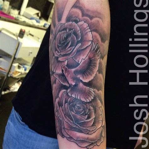 Dove and rose tattoo designs. Pin by Jeff Rogers on Tattoo ideas | Tattoos, Sleeve ...