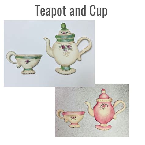 Teapot And Cup Cakes By Ximena