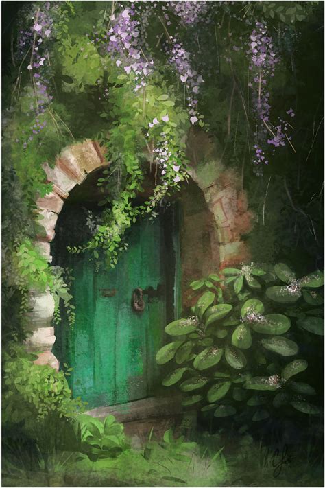 ArtStation - The Door To The Hidden Garden - Color & Light Study