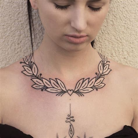 arts necklace tattoos 5537 these tattoos daintily wrap around your neck
