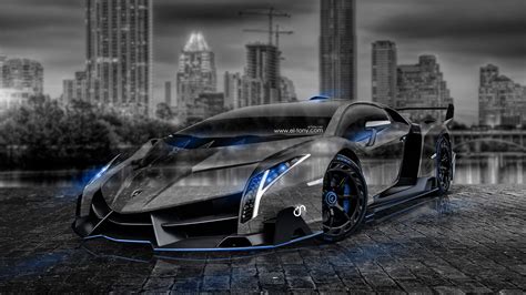 Wallpaper Cars Tony Kokhan Lamborghini Veneno Crystal City