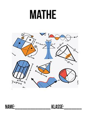 Der papperlapappkarton steht für kreatives handeln! Mathe Portfolio Deckblatt | Mathe Deckblätter