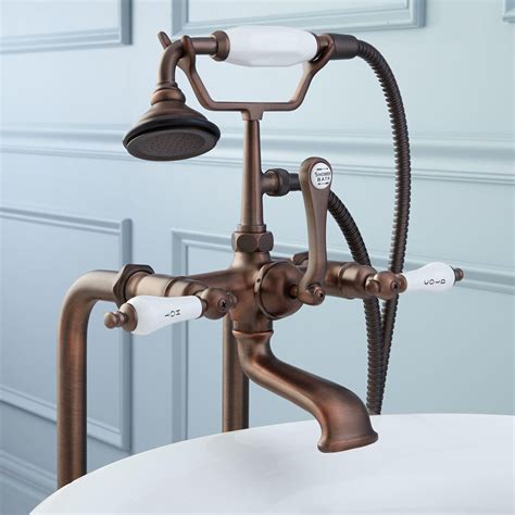 Our kohler faucet and shower rebuild kits include everything you need to update your valve such as stems, handles, trim sleeves, plates, and valve seats. 37-1/2" Freestanding Telephone Faucet In Porcelain Lever ...
