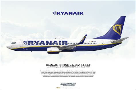 Ryanair Boeing 737 8as Ei Ebt Fine Art Print