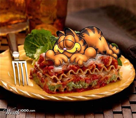 In garfelf's guide to a great lasagna, you play some random joe who is supposed to collect all three lasagna's in garfelf and. Lasagna Garfield Quotes About. QuotesGram