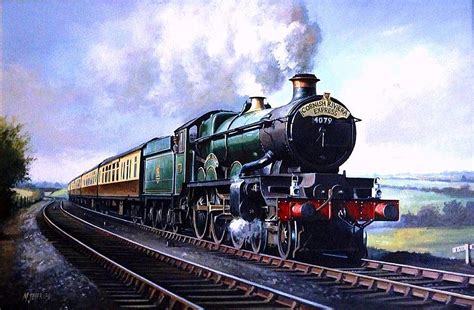 Cornish Riviera Express Vintage Train Train Train Art