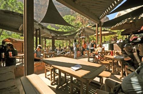 Either in the main dining room (red rock grill) or at the castle dome café (open seasonally). Zion Lodge Dining Room, Zion NP, Utah, USA - Picture of ...