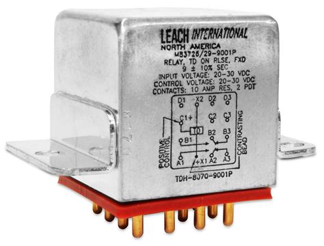Time Delay Relays 10 25 Amps Leach Corp