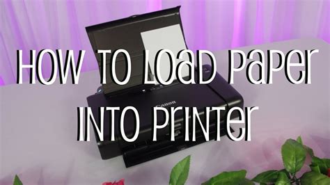 How To Load Paper Into Printer Youtube
