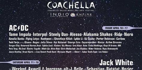Coachella Lineup 2015