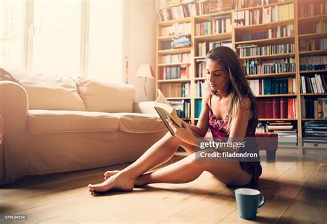 Sexy Woman Reading A Book High Res Stock Photo Getty Images