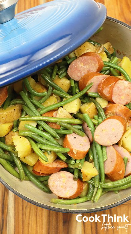 Easy Sausage Green Bean Potato Casserole Cookthink