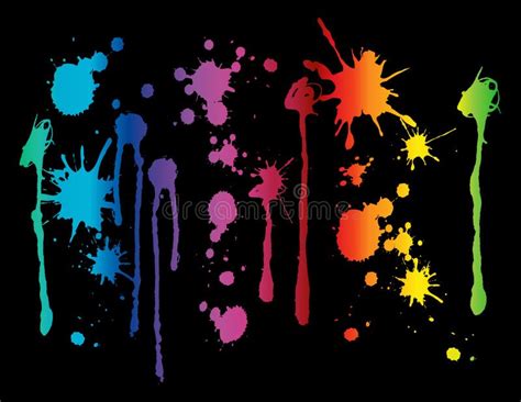 Paint Splatter Stock Vector Illustration Of Drips Color 33303772