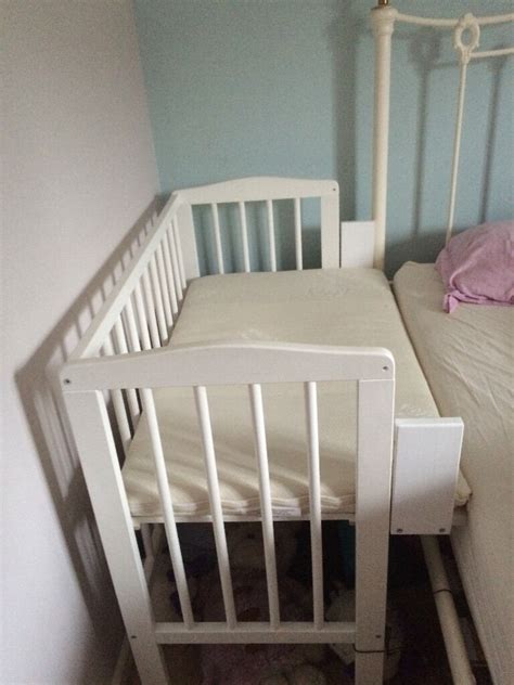Waldin Baby Bedside Cot In White Co Sleeping Cot Including Organic