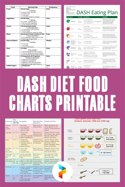 10 Best Dash Diet Food Charts Printable Diet Food Chart Dash Diet