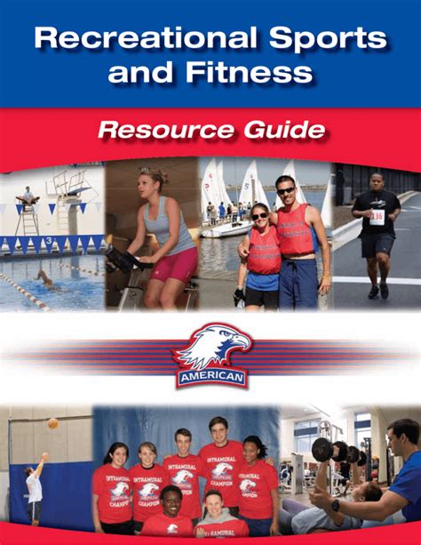 Recreational Sports And Fitness Resource Guide