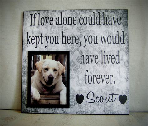 Personalized pet memorial gifts make a great addition to any home. Pet Picture Frame Gift Pet Memorial Gift Dog Memorial Frame