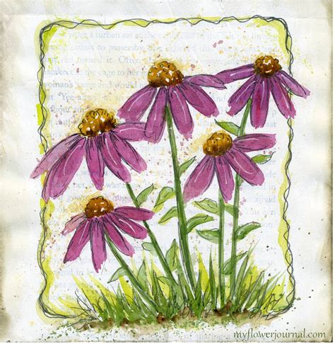 Maybe you would like to learn more about one of these? Watercolor on Gesso - My Flower Journal