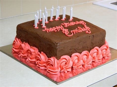 We specialize in surprise cake gifts that bring laughter and smiles. square birthday cake - chocolate buttercream icing, deep ...
