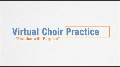 The one stop resource for singers registered with the collective virtual choir for rehearsal times worldwide, scores, audio guides, video guides and more Virtual Choir Practice - Episode 4 - YouTube