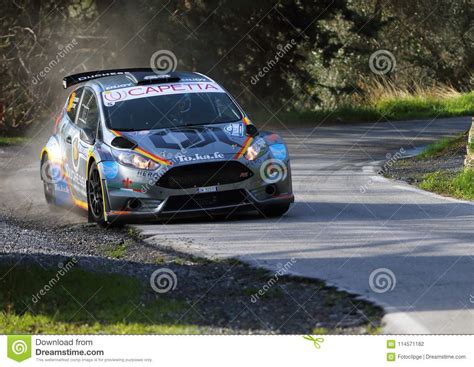 Ford Fiesta Race Car During The Race Editorial Photography Image Of