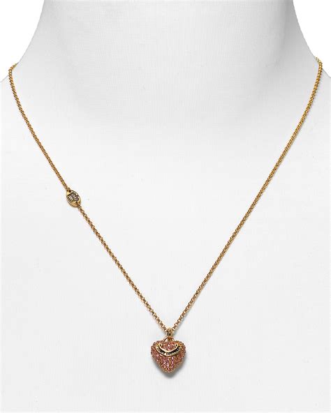 The Chic Sac Juicy Couture Pave Heart Necklace