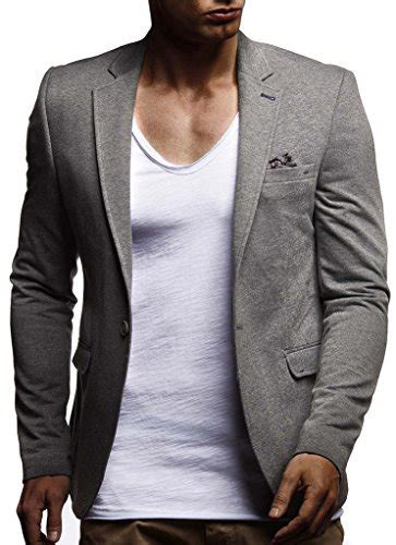 (aufbaustufe) den sport betreffend beispiel: Leif Nelson Herren Sakko Blazer sportlich Slim Fit Grau ...