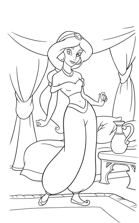 Coloring is a fun activity for children. Free Printable Jasmine Coloring Pages For Kids - Best ...
