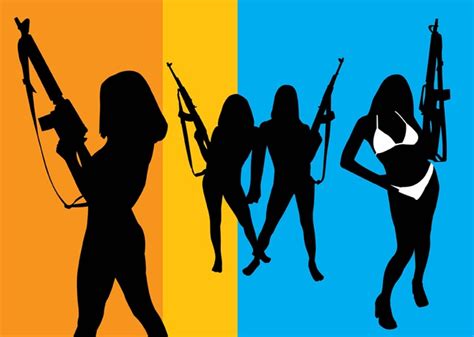 Girls With Guns Clipart For Free Download Freeimages