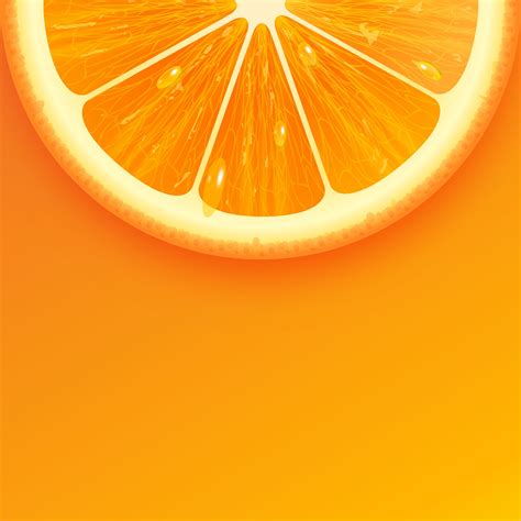 Sliced Fresh Orange Background Vector Download Free