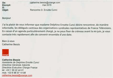 Le Blog CGC des Média Delphine Ernotte fait envoyer ses mails à la cgt